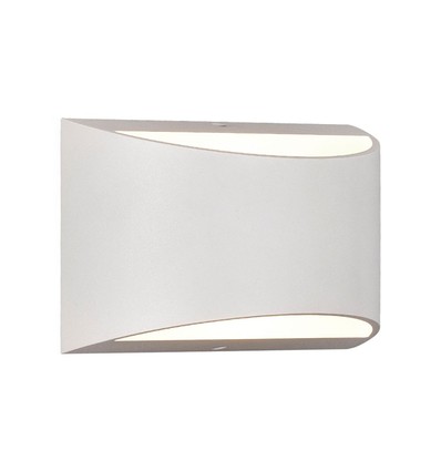 10W LED vegglampe med opp/ned lys - Bridgelux chip, IP54, hvit, 4000K