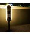 5W Solara LED hagelampe med sensor - Solcelle, IP65, 400lm, sort/hvit, inkl. spyd og batteri