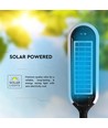 5W Solara LED hagelampe med sensor - Solcelle, IP65, 400lm, sort/hvit, inkl. spyd og batteri