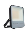50W LED Lyskaster - 6400K Svart Hus, Grått Glass, 185lm/W