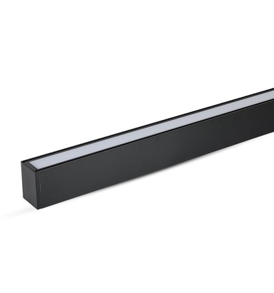 120cm 40W LED lysskinne med Samsung chip - 3400lm, dimbar, sølv/sort aluminium, 6400K