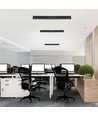 120cm 40W LED lysskinne med Samsung chip - 3400lm, dimbar, sølv/sort aluminium, 3000K