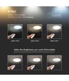 LED designer taklampe - 30W/60W/30W, fjernkontroll, CCT skiftende, dimbar, diamantdeksel