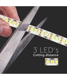 5m 17W/m LED-strip - 12V, IP20, 204 LED per meter, varmhvit