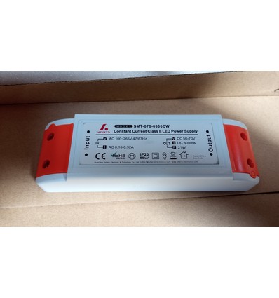 Outlet: 21W / 300mA LED-driver - 50V-70V
