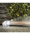 12W LED hagespot med spyd - IP65, 3000K, hvit, 20 grader, aluminium