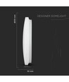 18W LED taklampe med stjernehimmel, Ø31cm - 3-i-1 CCT, 100lm/W, hvit kant, inkl. lyskilde