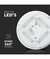 36W LED taklampe med stjerneeffekt - Ø48cm, 3-i-1 CCT, 3900lm, hvit kant, inkl. lyskilde