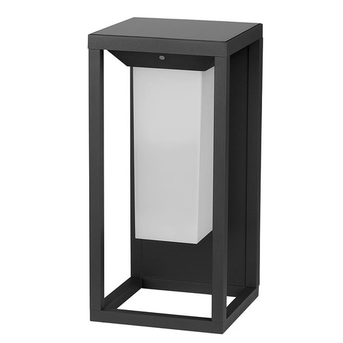 2W Solara vegglampe med solcelle - Samsung LED, IP65, bevegelsessensor, 3000K, grå, inkl. lyskilde