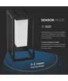 2W Solara vegglampe med solcelle - Samsung LED, IP65, bevegelsessensor, 3000K, grå, inkl. lyskilde