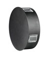 3W Ø15cm rund LED vegglampe - IP65, sort, 3000K, utendørs, inkl. lyskilde