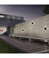3W Ø15cm rund LED vegglampe - IP65, sort, 3000K, utendørs, inkl. lyskilde