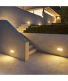 12W utendørs vegglampe - 1250lm, IP65, grå, 6400K, 26,5cm bredde