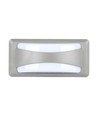 12W LED Bulkhead vegglampe - IP65, 3000K, grå, 230x110mm, inkl. lyskilde
