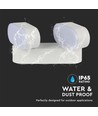 2x5W LED Vegglampe - Justerbar retning, Utendørs IP65, 3000K, Hvit, Hus