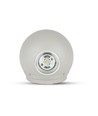 4W rund LED vegglampe - IP65, grå, 3000K, Ø11 cm, inkl. lyskilde