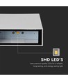 4W LED vegglampe - IP65, hvit, 3000K, PC plast, inkl. lyskilde