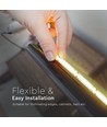 5m 13W/m RGB COB-LED strip - 24V, IP20, 422 LED pr. meter, 10mm bredde