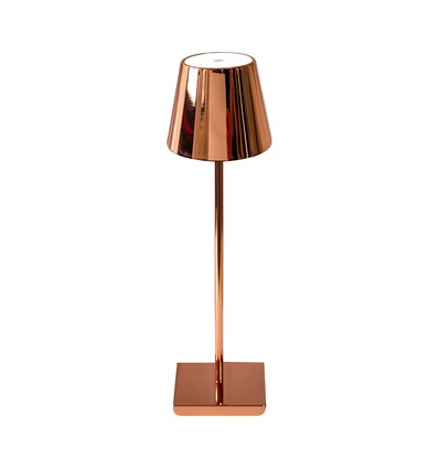 3W oppladbar LED bordlampe, gull - Touch dimbar, 3000K, 4000mAh batteri, 5V USB