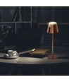3W oppladbar LED bordlampe, gull - Touch dimbar, 3000K, 4000mAh batteri, 5V USB