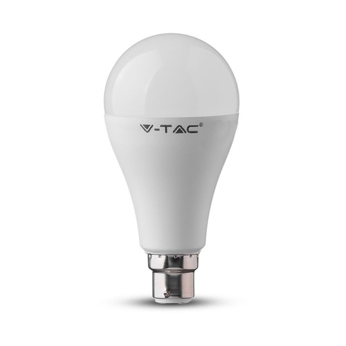 B22 15W LED pære - A65, Samsung LED chip, erstatter 100W, 200 grader, hvit plast