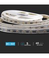 5m RGB+CCT 24W/m LED stripe - RGB+2700-6500K, IP65, 24V