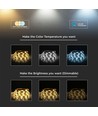5m RGB+CCT 24W/m LED stripe - RGB+2700-6500K, IP65, 24V