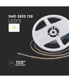 5m 9W/m LED-strip, 128 LED pr. meter - 24V, IP20, 3000K, 127lm/W