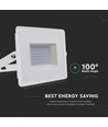 50W lyskaster - 6500K, hvitt hus, arbeidslampe