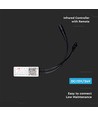 WiFi RGB+CCT LED controller - 12V/24V, 5 kanaler, inkl. fjernkontroll, fungerer med Google Home