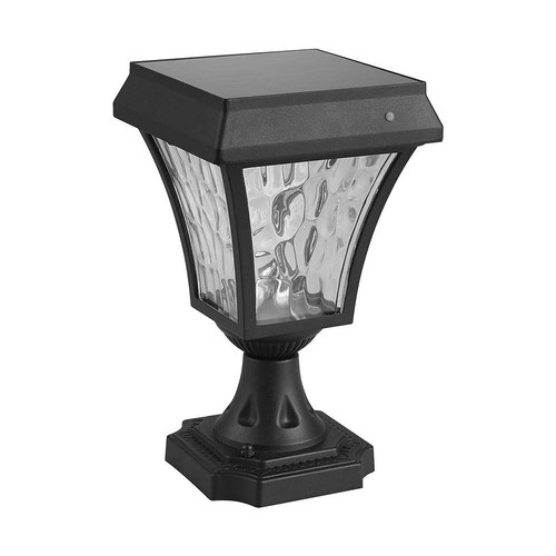 LED Solcelle Stolpelampe - CCT 3i1, Matt Sort Hus
