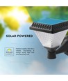 0,8W Solara LED vegglampe med solcelle og fjernkontroll - CCT, IP44, sort, inkl. sensor