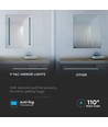 42W Speillys Krom - LED, Rektangel, 6400K, 800x600mm