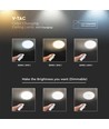 60W Designer taklampe med fjernkontroll - 150lm/W, CCT, dimbar, stjernehimmel, rund cover