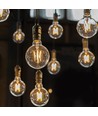 E27 10W LED filament globe pære - G125, 1055lm, klart glass, 125x173mm
