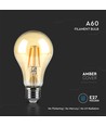 E27 10W LED filament pære - A67, Amber glass, 2200K, 950lm