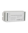 5-kanals LED forsterker til 12V/24V - 15A, hvit, til RGB+W / RGB / enkeltfarget LED strips