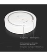 Trådløs Touch lysdemper til LED strips, hvit - 12V/24V, veggmontert, til enkeltfarget LED