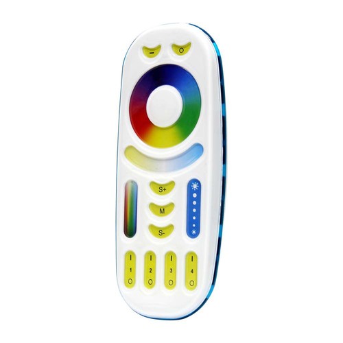 Touch fjernkontroll til RGB+CCT LED strips - 4 soner, hvit, touch kontroll