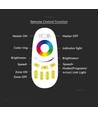 Trådløs Touch RGB+W fjernkontroll - 4 soner, 2.4GHz, hvit, til RGB+W LED strips