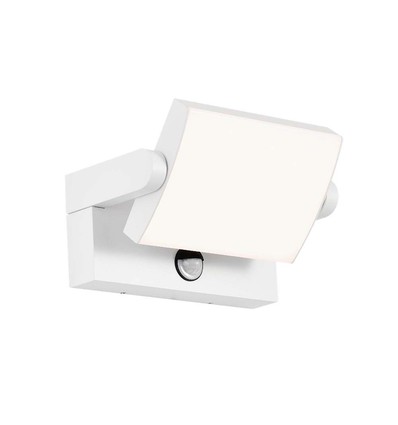 17W LED vegglampe med sensor - IP65, 2580lm, hvit, 3000K, PIR sensor