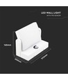 17W LED vegglampe med sensor - IP65, 2580lm, hvit, 3000K, PIR sensor