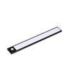 2W LED skaplampe med PIR sensor, sort - 5V, USB oppladbar, 40cm, 3000K, bevegelsessensor