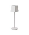 Oppladbar LED bordlampe Inne/ute - Hvit, touch dimbar, IP54, varm hvitt lys