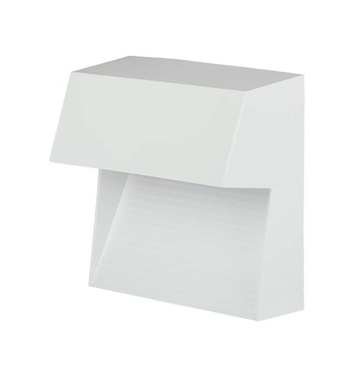 3W LED vegglampe til trapper - IP65, hvit, 15,4x15,1 cm, innfellingsspot til trinn