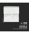 3W LED vegglampe til trapper - IP65, hvit, 15,4x15,1 cm, innfellingsspot til trinn