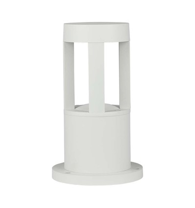 10W LED hagelampe / vegglampe, 25cm - IP65, hvit kropp, 1000lm, 6400K, utendørs