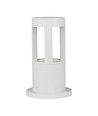 10W LED hagelampe / vegglampe, 25cm - IP65, hvit kropp, 1000lm, 6400K, utendørs