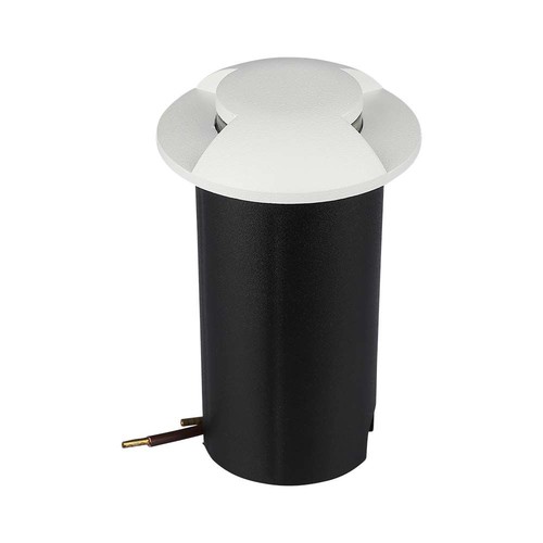 1W LED nedgravningsspot, 12V - IP67, 3000K, varm hvit, Ø6cm, Hull: Ø4,3 cm