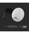1W LED nedgravingsspot - 6400K, hvit, 12V
